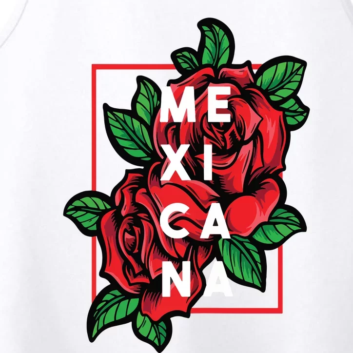 Mexicana Latinx Latina Proud Gift For Mexican Girlfriend Performance Tank