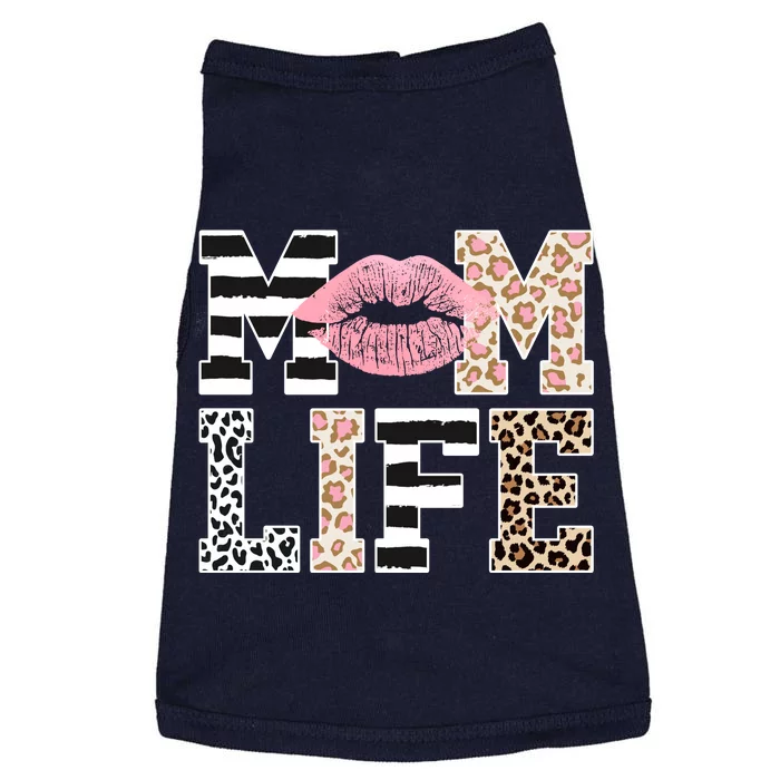 Mom Life Leopard Lips Doggie Tank