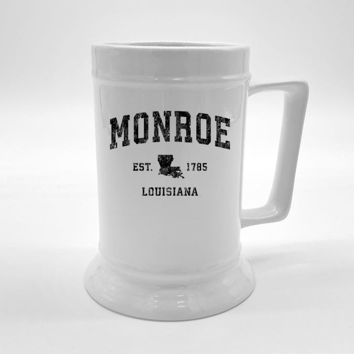 Monroe Louisiana La Vintage Athletic Sports Front & Back Beer Stein