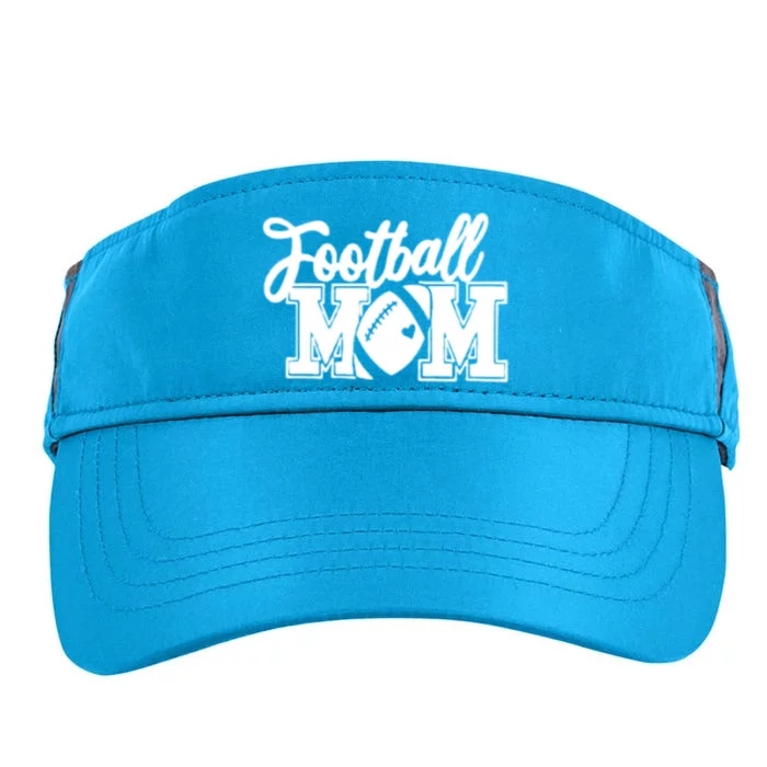 Mom's Little League Football Jr High School Football Mom Funny Gift Adult Drive Performance Visor