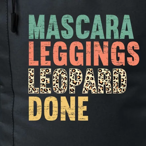 Mascara Leggings Leopard Done Mom Mothers Day Gift Daily Commute Backpack