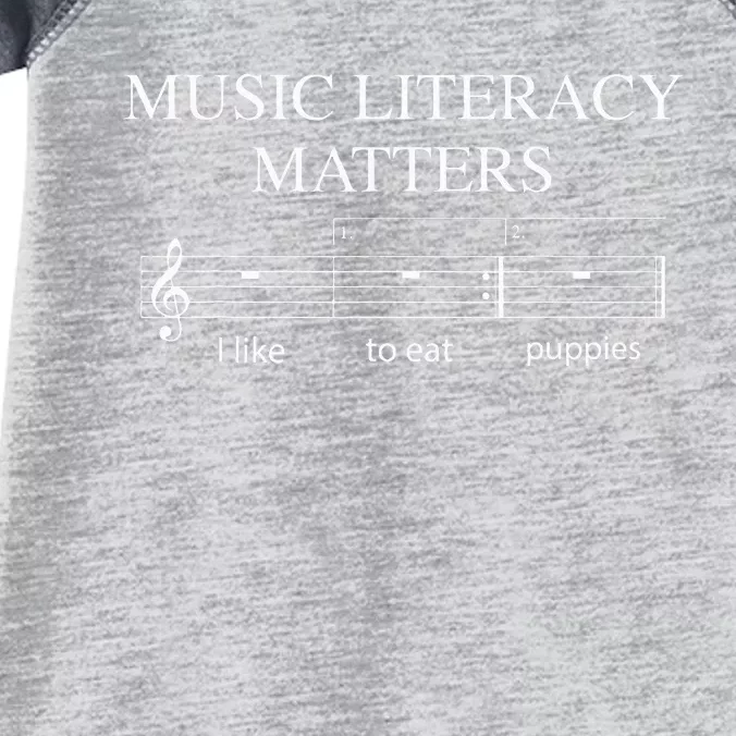 Music Literacy Matters Funny Music Teachers Infant Baby Jersey Bodysuit