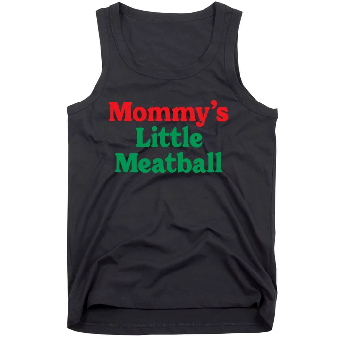 Mommy's Little Meatball Italian Ironic Funny Meme Trendy Unisex Tank Top