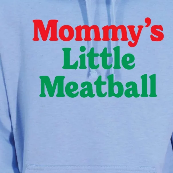 Mommy's Little Meatball Italian Ironic Funny Meme Trendy Unisex Unisex Surf Hoodie