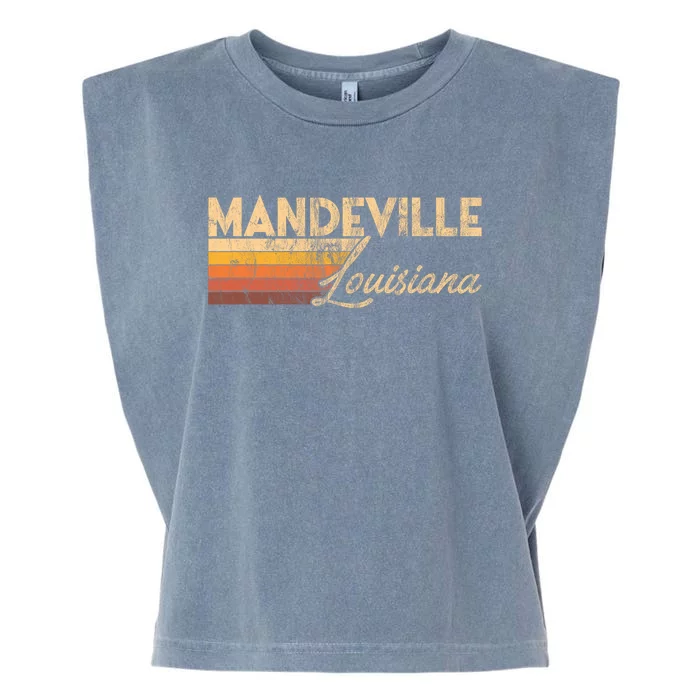 Mandeville Louisiana Garment-Dyed Women's Muscle Tee