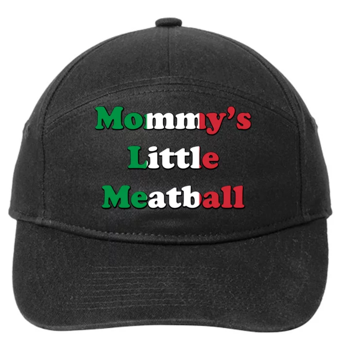 Mommy's Little Meatball Italian Ironic Funny Meme Trendy Unisex 7-Panel Snapback Hat