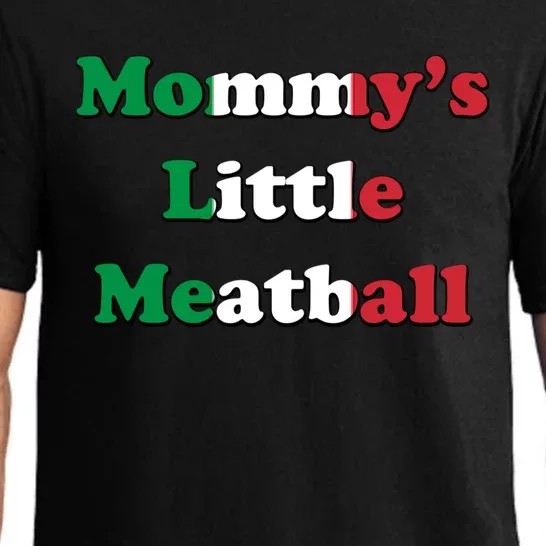 Mommy's Little Meatball Italian Ironic Funny Meme Trendy Unisex Pajama Set