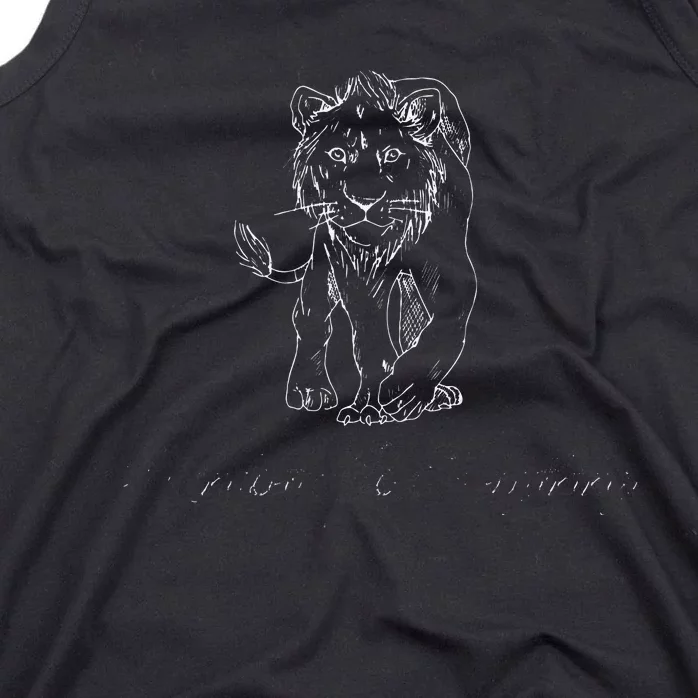 Motivational Lion Mindset Inspirational Tank Top