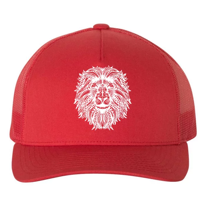 Mandala Lion Yupoong Adult 5-Panel Trucker Hat