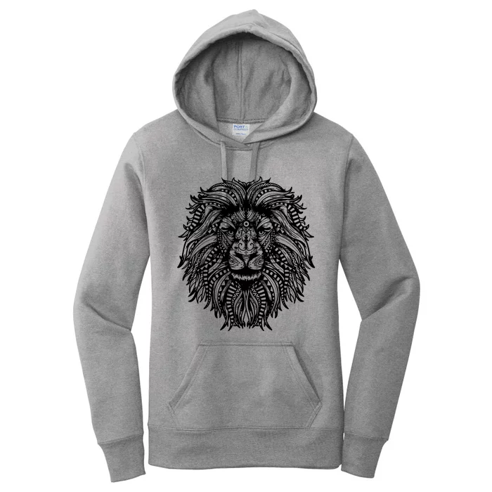 Mandala Lion Women's Pullover Hoodie