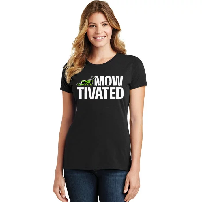 Mowtivated Lawn Mower Landscaping Gardener Women's T-Shirt