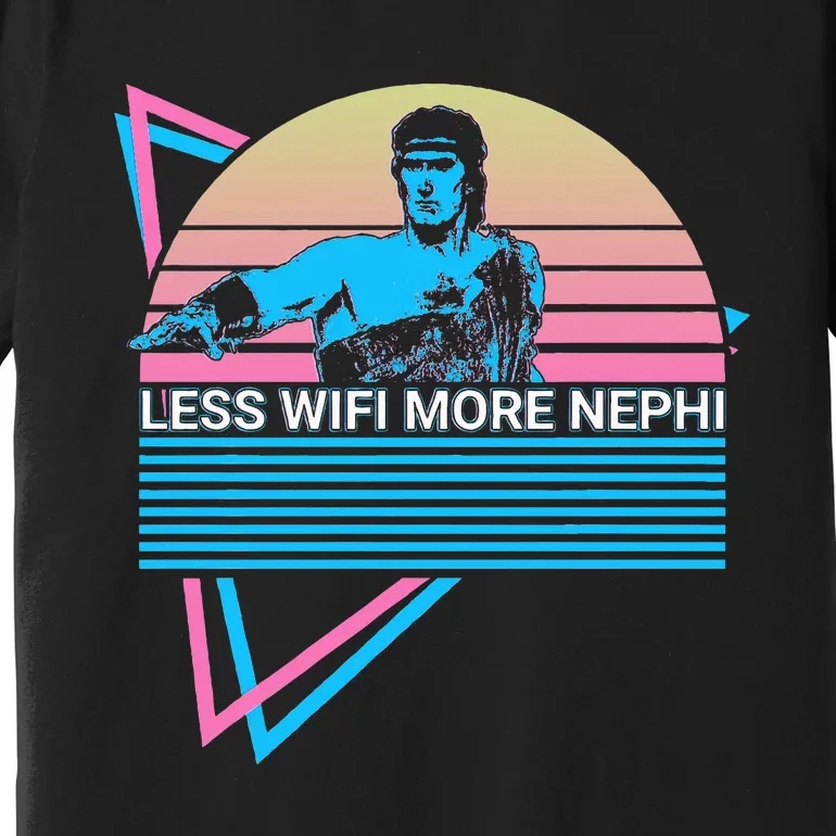 Mormon Lds Missionary Less Wifi More Nephi Premium T-Shirt