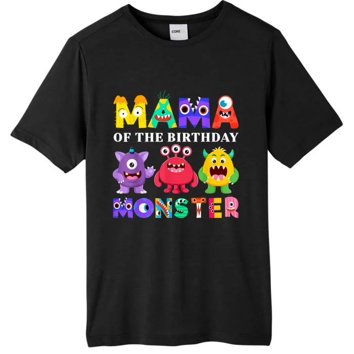 Mama Little Monster 1st Birthday Party Family Monster ChromaSoft Performance T-Shirt