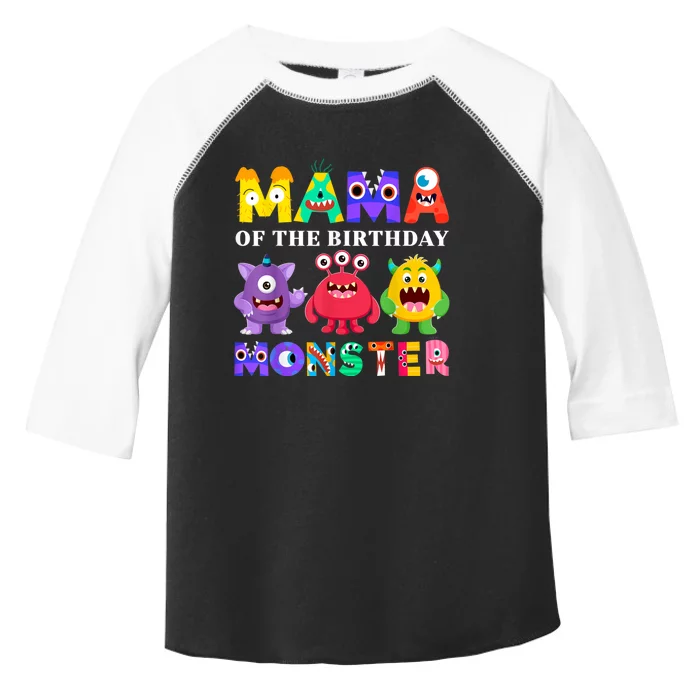 Mama Little Monster 1st Birthday Party Family Monster Toddler Fine Jersey T-Shirt