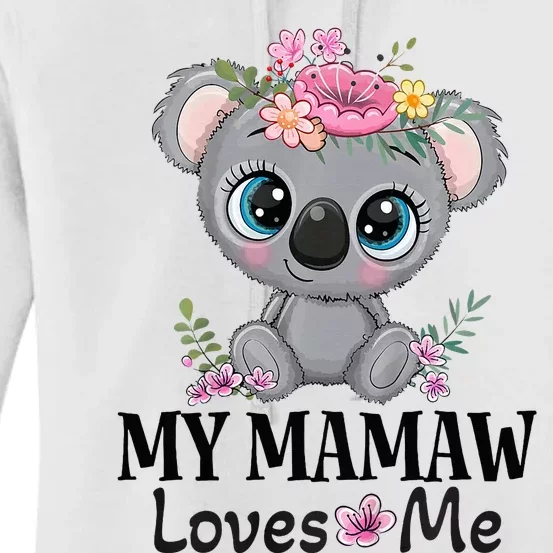 Mamaw Loves Me Grandchild Koala Women's Pullover Hoodie