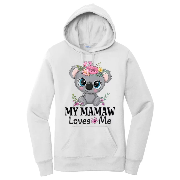 Mamaw Loves Me Grandchild Koala Women's Pullover Hoodie