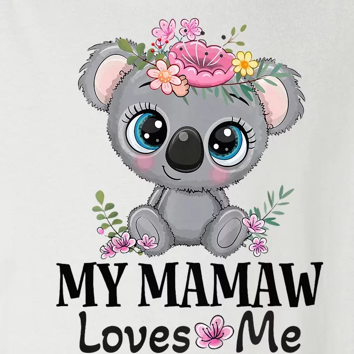 Mamaw Loves Me Grandchild Koala Toddler Long Sleeve Shirt