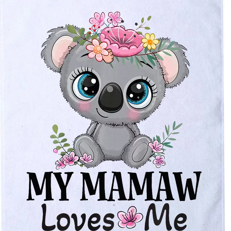 Mamaw Loves Me Grandchild Koala Platinum Collection Golf Towel