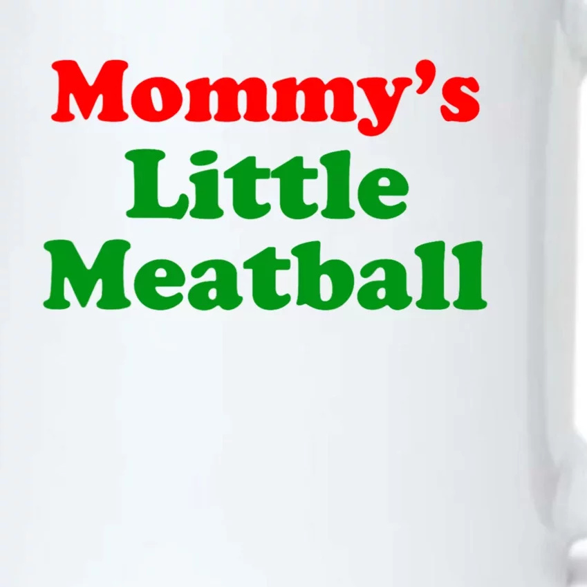 Mommys Little Meatball Funny Italian Joke Black Color Changing Mug