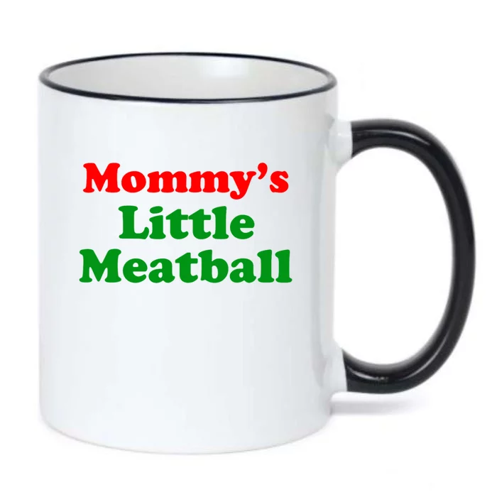 Mommys Little Meatball Funny Italian Joke Black Color Changing Mug