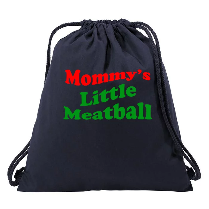 Mommys Little Meatball Funny Italian Joke Drawstring Bag