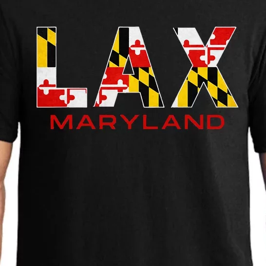 Maryland Lacrosse Maryland Flag For Lax Players Pajama Set