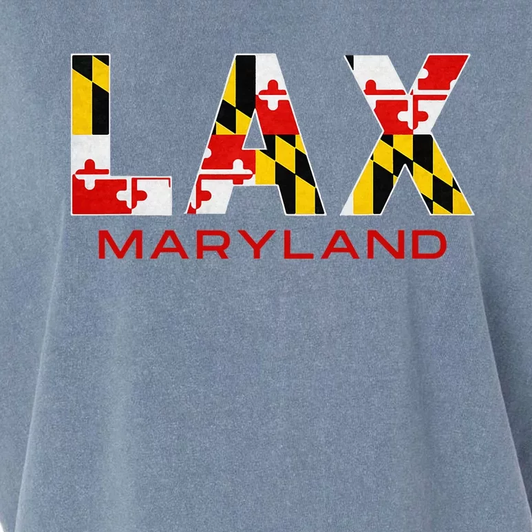 Maryland Lacrosse Maryland Flag For Lax Players Garment-Dyed Women's Muscle Tee