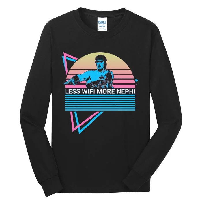 Mormon Lds Missionary Less Wifi More Nephi Tall Long Sleeve T-Shirt