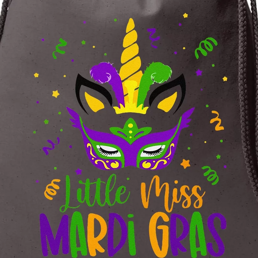 Mardigras Little Miss Mardi Gras Drawstring Bag