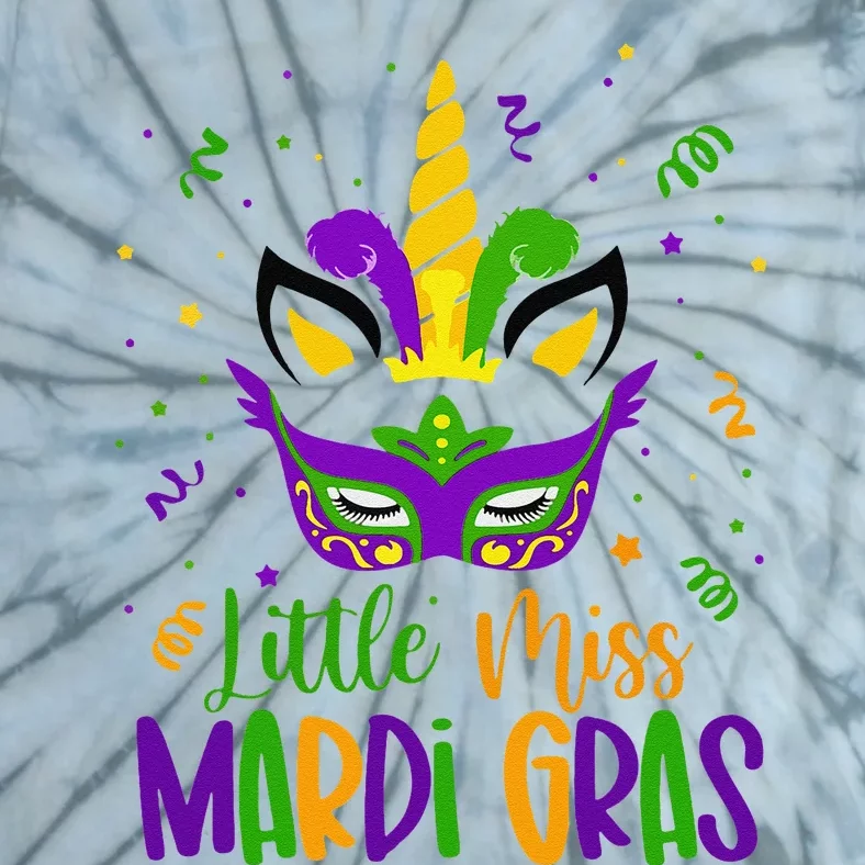 Mardigras Little Miss Mardi Gras Tie-Dye T-Shirt