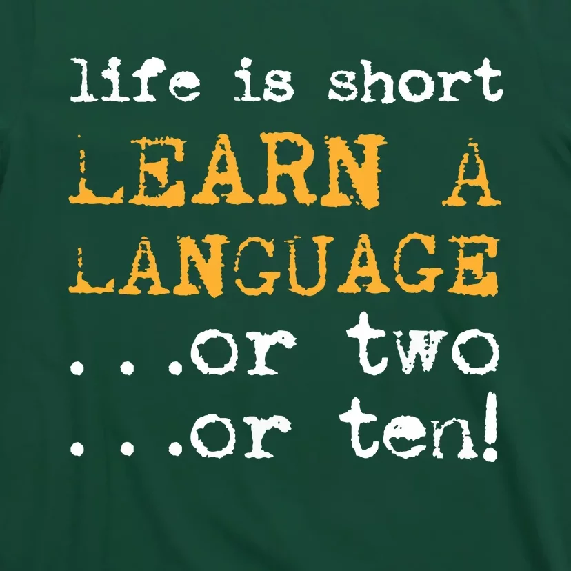 Multiple Language Multilingual Linguist Linguistics Polyglot T-Shirt