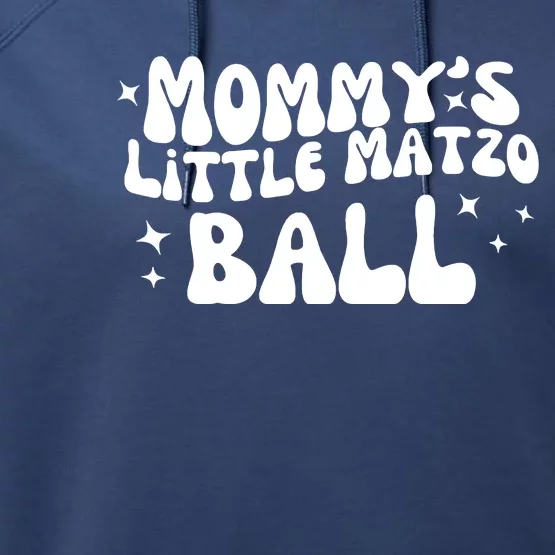 Mommys Little Matzo Ball Performance Fleece Hoodie