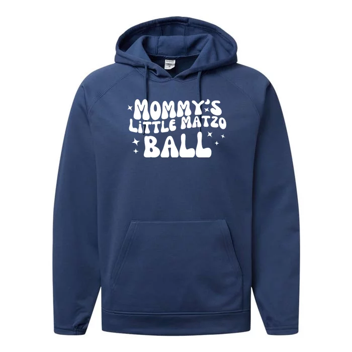 Mommys Little Matzo Ball Performance Fleece Hoodie