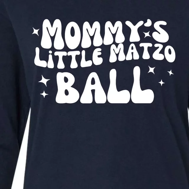 Mommys Little Matzo Ball Womens Cotton Relaxed Long Sleeve T-Shirt