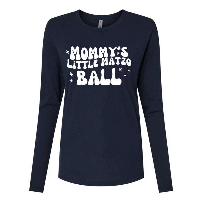 Mommys Little Matzo Ball Womens Cotton Relaxed Long Sleeve T-Shirt