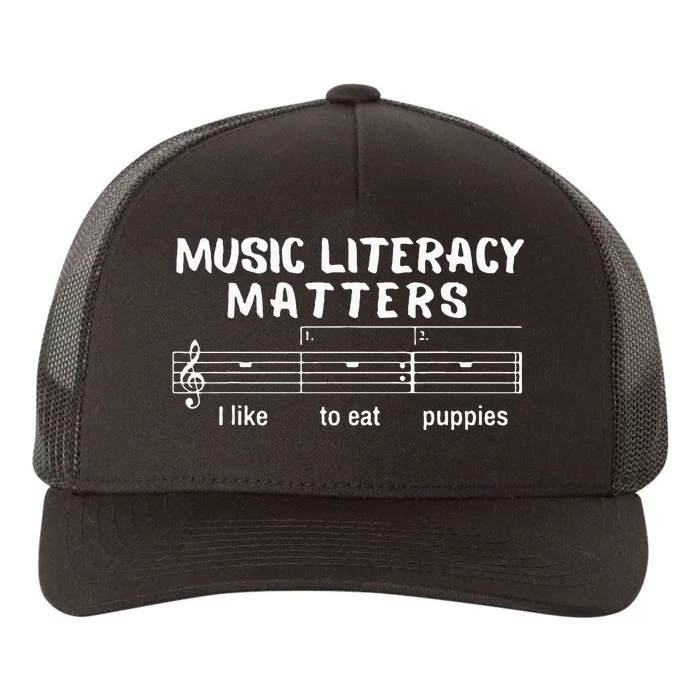 Music Literacy Matters Yupoong Adult 5-Panel Trucker Hat