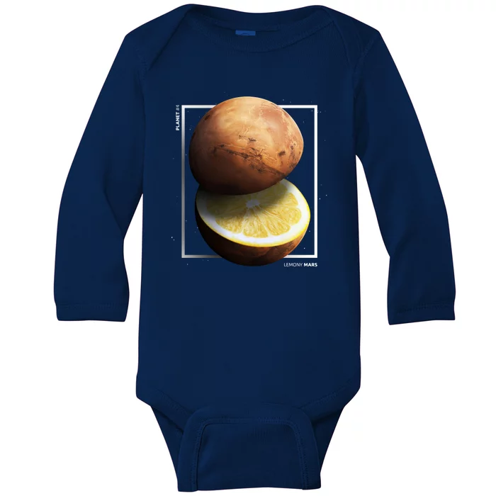 Mars Lemon Baby Long Sleeve Bodysuit