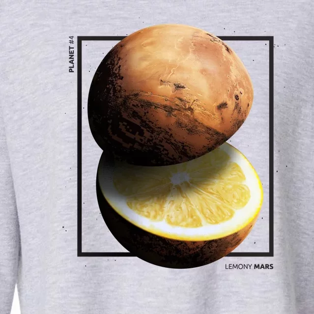 Mars Lemon Cropped Pullover Crew