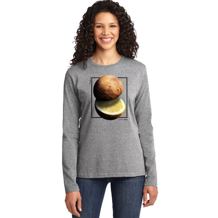 Mars Lemon Ladies Long Sleeve Shirt