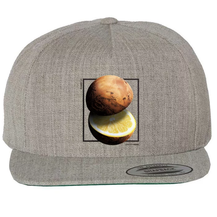 Mars Lemon Wool Snapback Cap