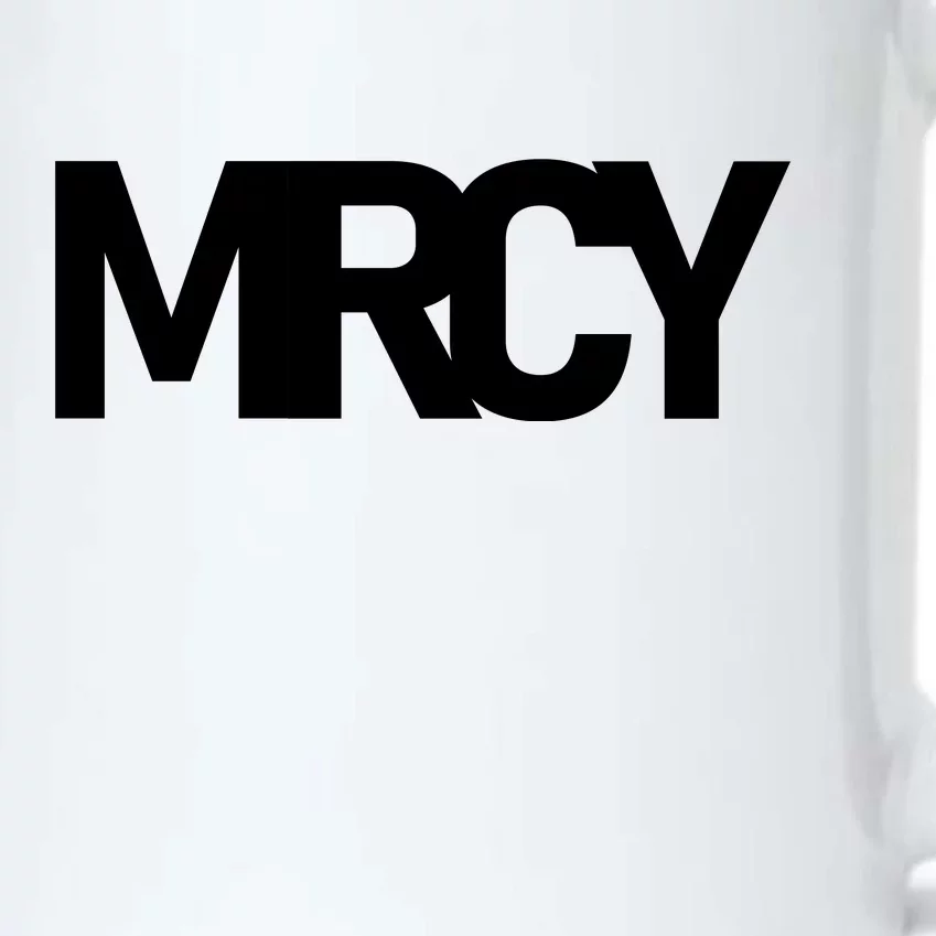 MRCY Logo Mercy Christian Slogan Black Color Changing Mug