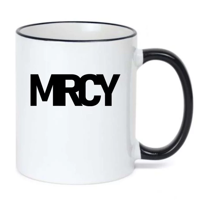 MRCY Logo Mercy Christian Slogan Black Color Changing Mug