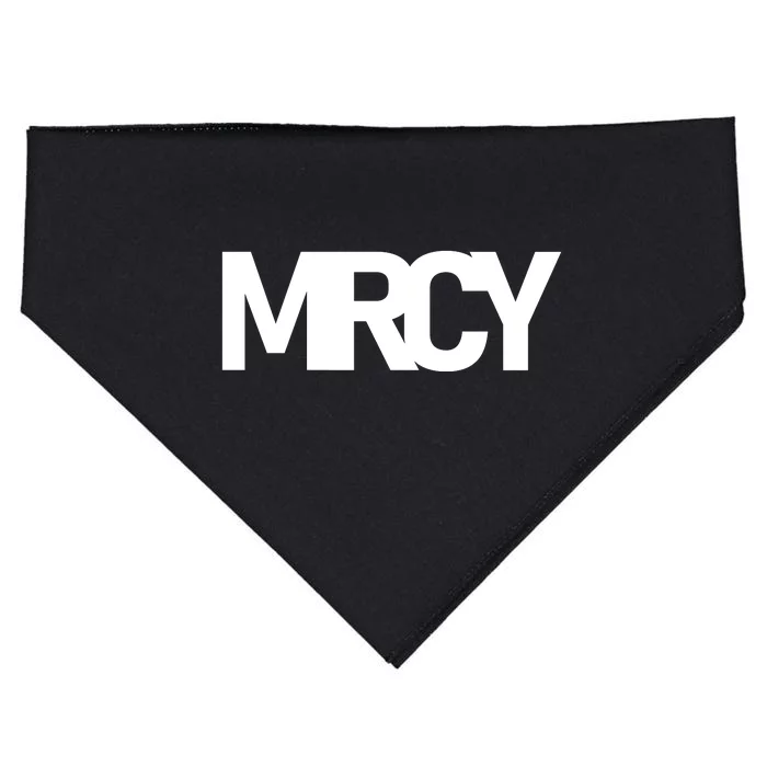 MRCY Logo Mercy Christian Slogan USA-Made Doggie Bandana