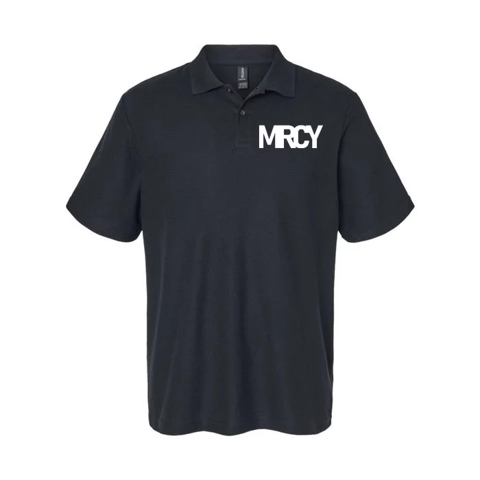 MRCY Logo Mercy Christian Slogan Softstyle Adult Sport Polo