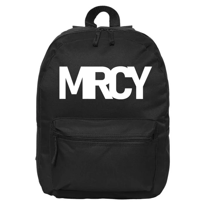 MRCY Logo Mercy Christian Slogan 16 in Basic Backpack