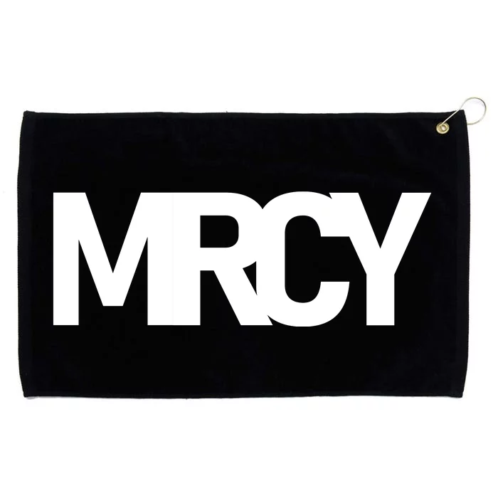 MRCY Logo Mercy Christian Slogan Grommeted Golf Towel