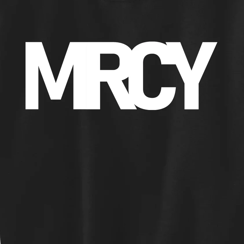 MRCY Logo Mercy Christian Slogan Kids Sweatshirt