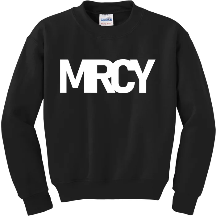 MRCY Logo Mercy Christian Slogan Kids Sweatshirt