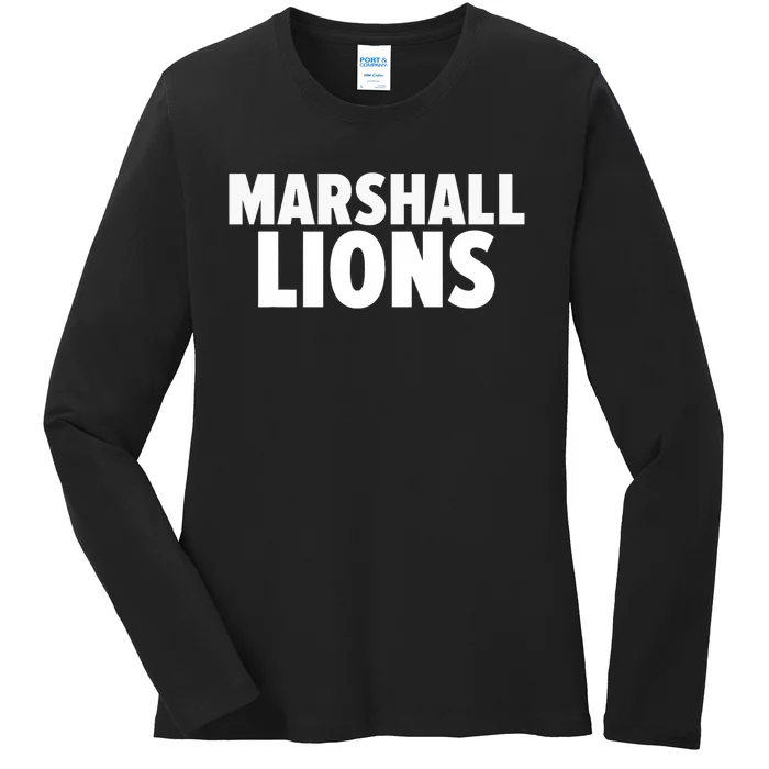 Marshall Lions Ladies Long Sleeve Shirt