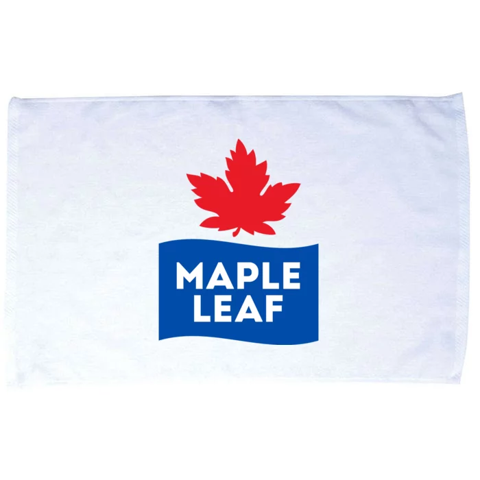 Maple Leaf Microfiber Hand Towel